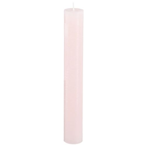 Article Bougies coniques rose clair bougies de couleur unie rose 34x240mm 4 pcs
