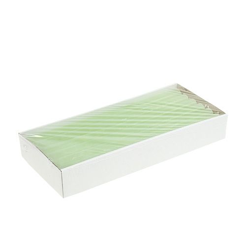 Article Bougies coniques de couleur unie vert lime 21×240mm 12 pcs