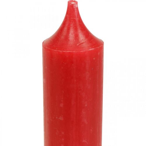 Article Bougies coniques Bougies rouges Décoration de bougie Noël Ø21/170mm 6 pièces