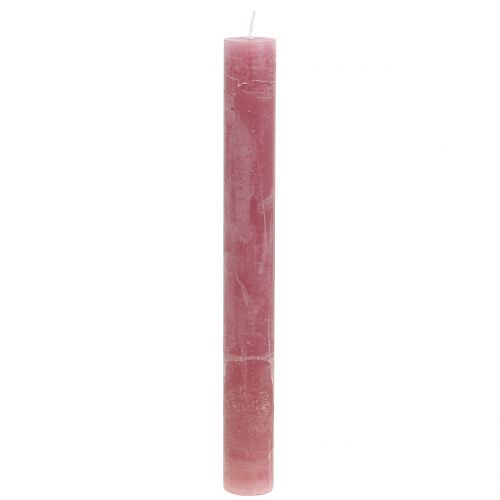 Bougies solides vieux rose 34mm x 300mm 4pcs