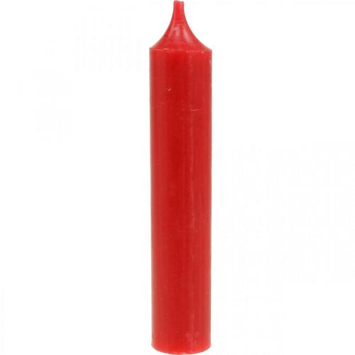 Article Bougies tige bougies courtes rouge décoration Noël Ø21/110mm 6pcs