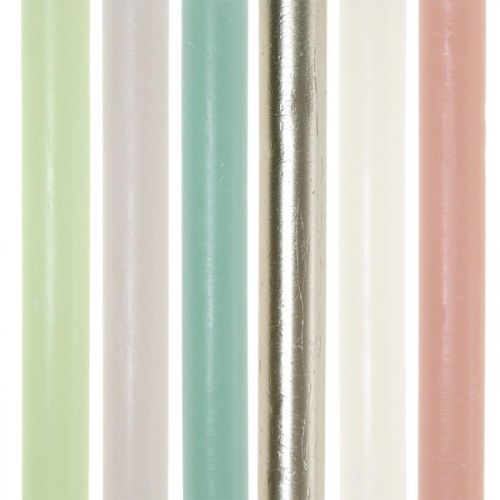 Article Bougies en bâton, uni, différentes couleurs, 21×240mm, 12 pièces