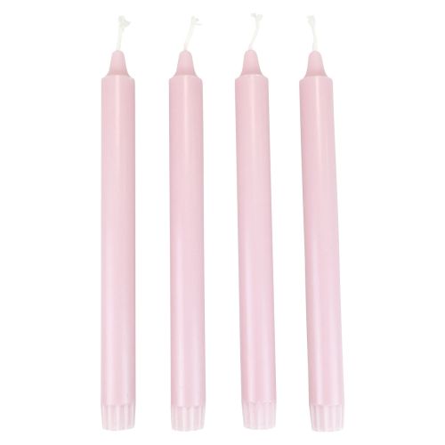 Article Bougies coniques PURE Bougies Wenzel Rose Antique Rose 250/23mm 4 pcs