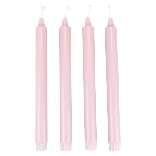 Article PURE Bougies Coniques Rose Antique Bougies Wenzel Rose 250/23mm 4pcs