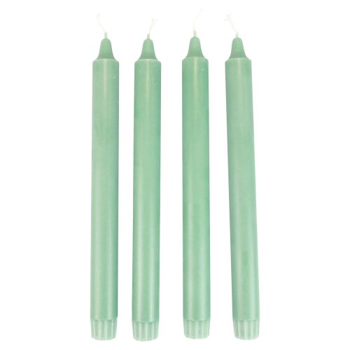 Floristik24 Bougies coniques PURE Bougies Wenzel vert émeraude 250/23mm 4pcs