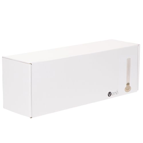 Bougeoir moderne pour bougies coniques, avec cylindre et base en verre, 31 cm | Floristik24.be