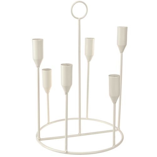 Bougeoir conique 6 bougies bougeoir gris Ø20cm H31cm