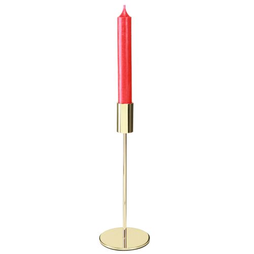 Article Bougeoir moderne en métal doré 21,5 cm 4 pièces