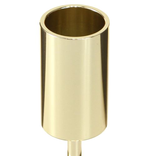 Article Bougeoir moderne en métal doré 21,5 cm 4 pièces