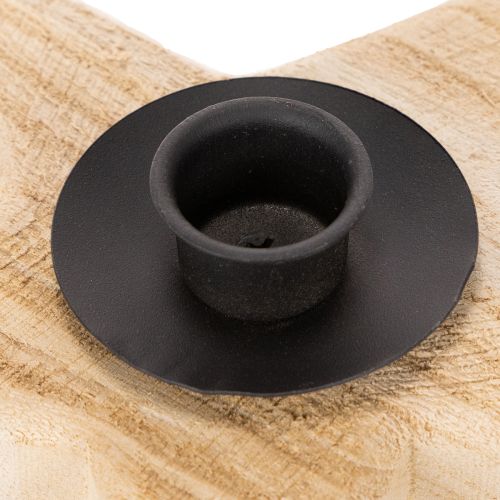 Bougeoir rustique en bois en