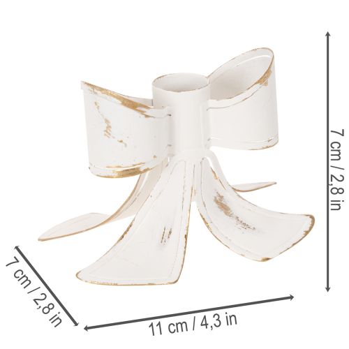 Bougeoir vintage en forme de nœud, 12 cm | Floristik24.be