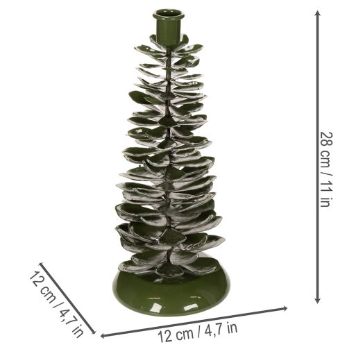 Chandelier en métal vert,