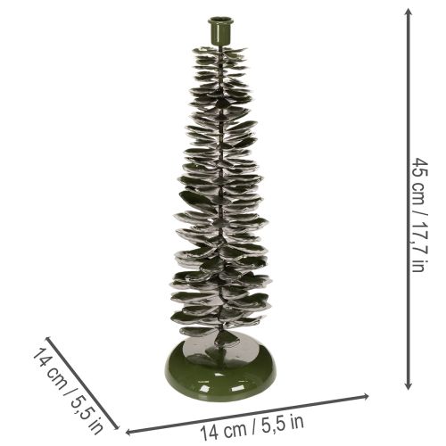 Bougeoir en forme de sapin de