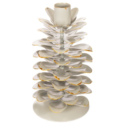 Bougeoir en forme de pomme de pin pour bougies coniques, 17 cm