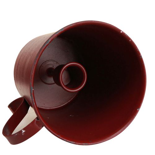Article Bougeoir conique coupe vintage décoratif rouge vin Ø11cm H11cm
