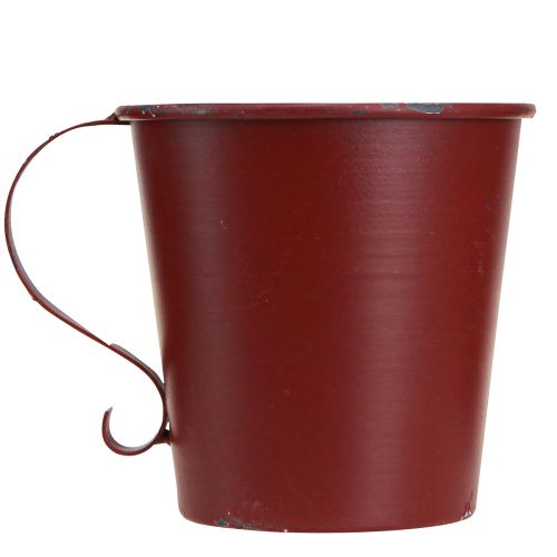 Article Bougeoir conique coupe vintage décoratif rouge vin Ø11cm H11cm