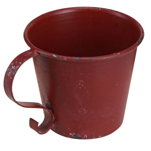 Article Bougeoir conique coupe vintage décoratif rouge vin Ø9,5cm H8cm 3pcs