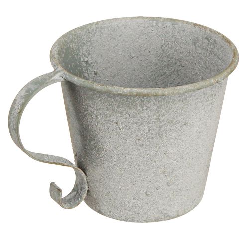 Article Bougeoir conique bougeoir coupe vintage métal gris Ø9,5cm H8cm 3pcs