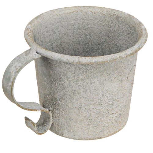 Article Bougeoir conique coupe vintage métal gris Ø7cm H6cm 2pcs
