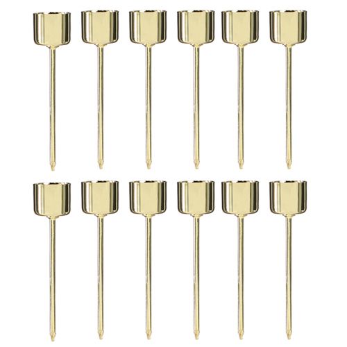 Article Bougeoir bâton à brancher doré Ø22mm H10,5cm 12 pcs