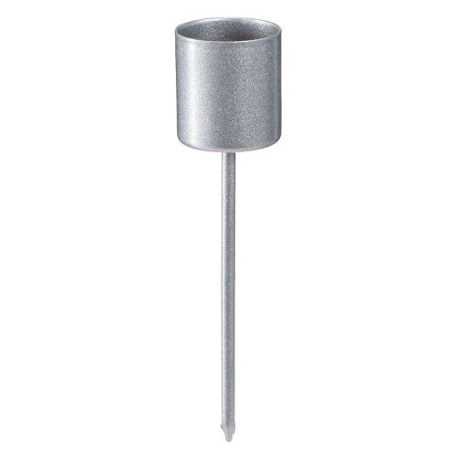 Article Bougeoir à piquer Pour chandelles Gris argenté H11cm 16 pcs