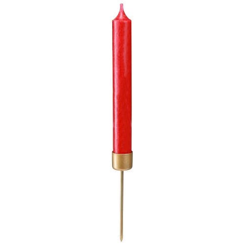 Article Bougeoir à piquer pour chandelle Or mat Ø22mm 10,5cm 12 pcs