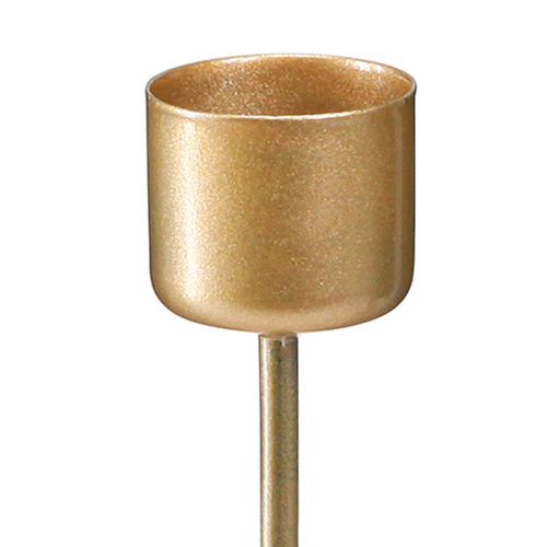 Article Bougeoir à piquer pour chandelle Or mat Ø22mm 10,5cm 12 pcs