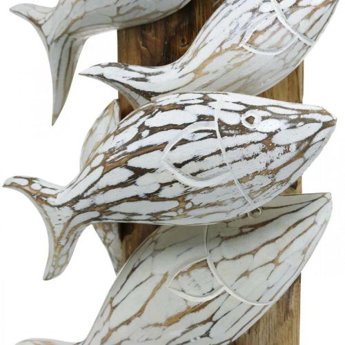 Floristik24 Poisson déco debout banc de poissons en bois Décoration maritime 59cm