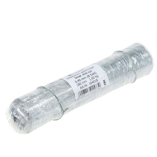 Article Fil à épingler, fil d&#39;argent galvanisé Ø0.4mm L180mm 1kg