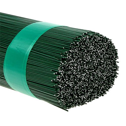 Floristik24 Fil enfichable peint en vert 0,7mm 300mm 2,5kg