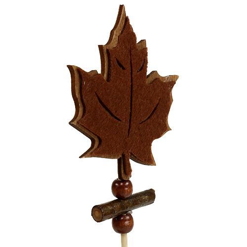 Article Pin&#39;s feuille d&#39;érable triée déco automne 8cm L35cm 12pcs