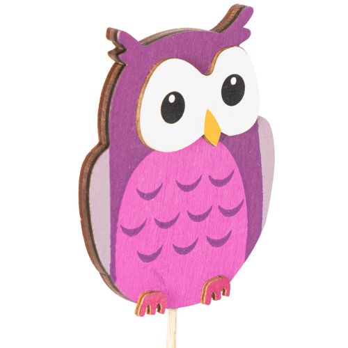 Tuteurs en bois en forme de hibou pour bouquets de fleurs et pots de fleurs, 31 cm, lot de 12 | Floristik24.be