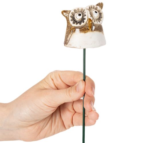Piquet décoratif en céramique en forme de hibou pour plantes, 26 cm, lot de 2 | Floristik24.be