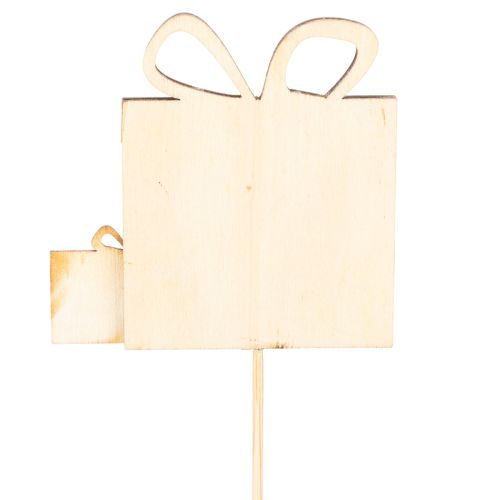 Coffret cadeau d'étiquettes pour plantes, design en bois, 31 cm, 12 pièces | Floristik24.be