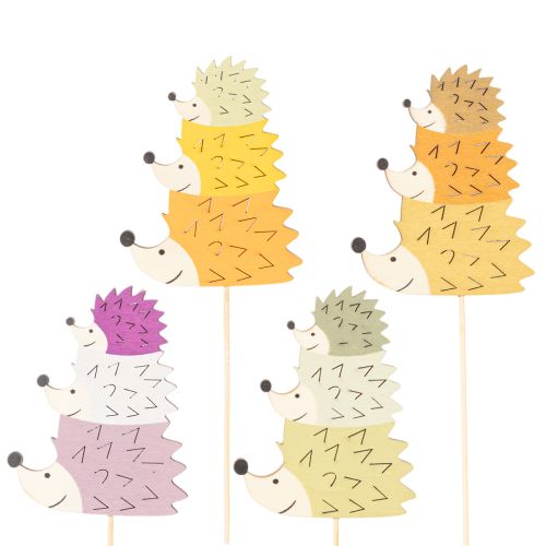 Tuteurs décoratifs pour jardin - Famille de hérissons colorés - 34 cm, lot de 12 acheter | Floristik24.be