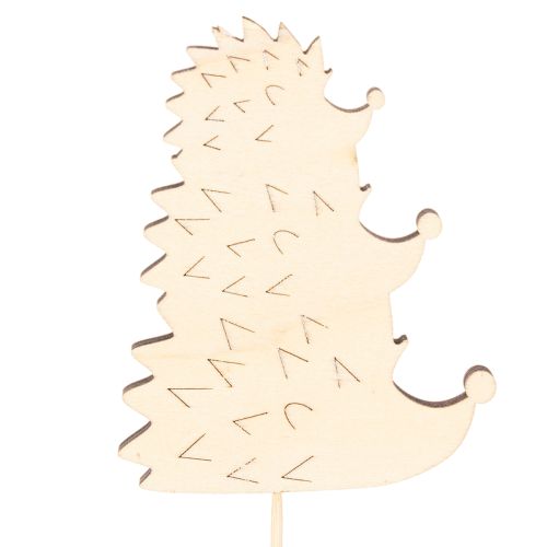 Tuteurs décoratifs pour jardin - Famille de hérissons colorés - 34 cm, lot de 12 | Floristik24.be