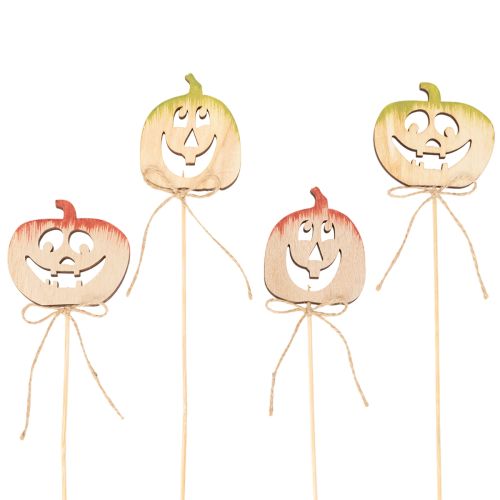 Citrouille décorative avec visage, décoration d'Halloween, 31 cm, lot de 12