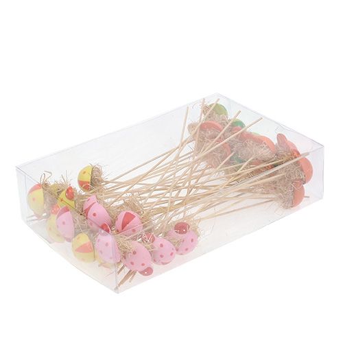 Floristik24 Bouchon décoratif coccinelle bois printemps décoration pot de fleur 36pcs