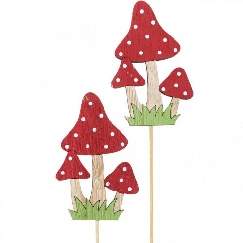 Article Bouchon fleur champignon décoration champignon automne décoration 10cm 18pcs