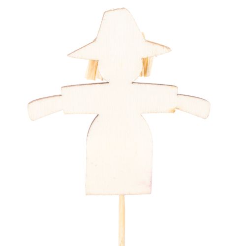 Décorations d'épouvantails en bois, couleurs assorties, 30 cm, lot de 12 | Floristik24.be