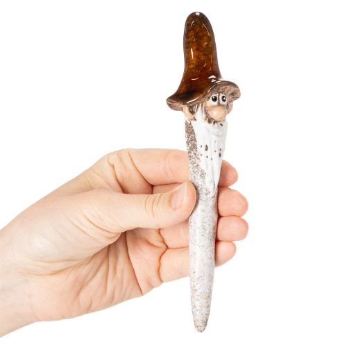Figurine décorative de nain de jardin pour pots de fleurs, 16 cm, lot de 2 | Floristik24.be