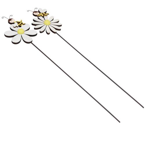Article Décoration de printemps bouchon de fleur décoration d&#39;abeille 11 × 7,5 cm 6 pièces