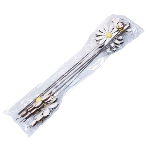Article Décoration de printemps bouchon de fleur décoration d&#39;abeille 11 × 7,5 cm 6 pièces
