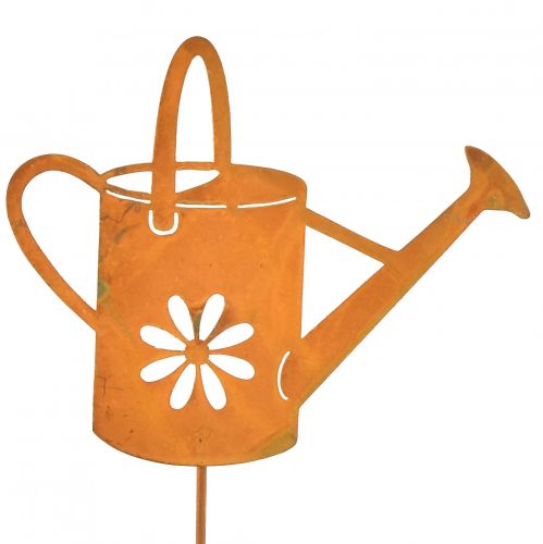 Bouchon de fleur en métal rouille décoration arrosoir 10x8,5cm 4 pièces