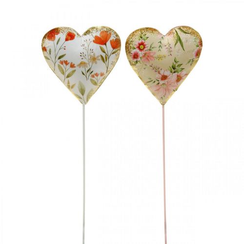 Article Bouchon de fleur coeur bouchon décoratif fleurs de coeur 8×1,5×8cm 4 pcs