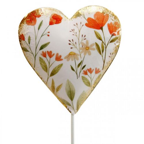Article Bouchon fleur coeur Bouchon décoratif coeur fleurs 8×1.5×8cm 4pcs