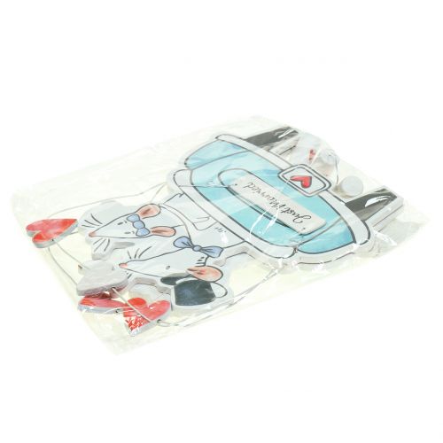 Floristik24 Pendentif déco "Just Married" 30cm x 17cm 2pcs