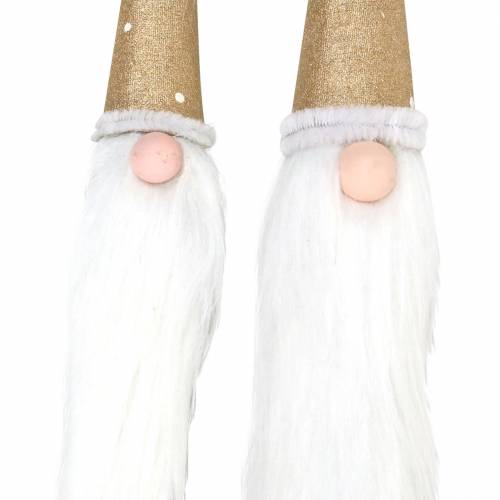 Article Jeu de bouchons en bois Gnome avec barbe en branche naturelle Ø3 / 3.2cm L44 / 59cm 2pcs