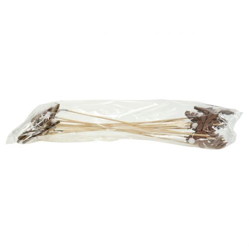 Article Plug renne nature, blanc 8.5cm L37cm