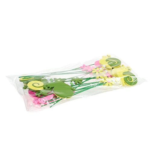 Floristik24 Bouchon escargot coloré asst. 7,5 cm 16 pièces